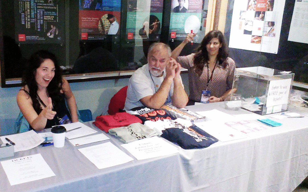 Earshot Jazz volunteers at the PONCHO Concert Hall