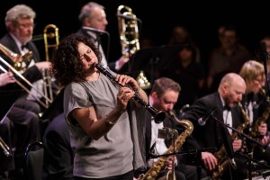 Special guest Anat Cohen, on clarinet and tenor sax, joins the Seattle Repertory Jazz Orchestra in concert at the Kirkland Performance Center.