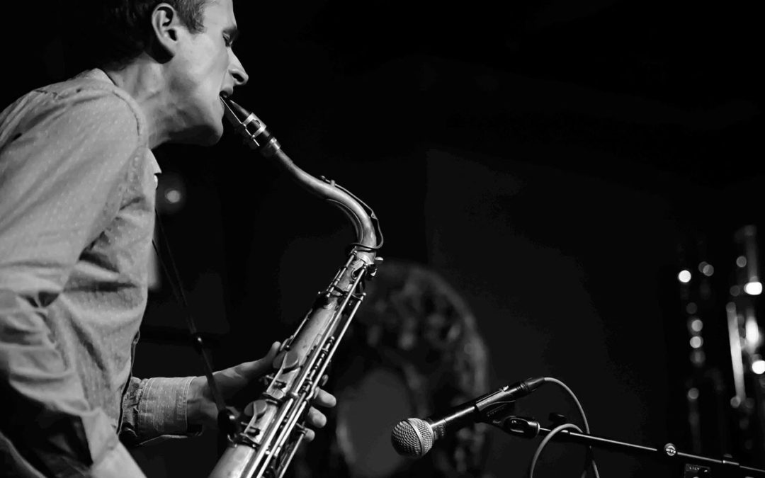 Neil Welch playing saxophone