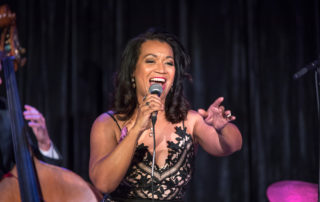 Jacqueline Tabor sings at the Seattle Jazz Showcase. part of the 2019 Earshot Jazz Festival at the Town Hall Forum