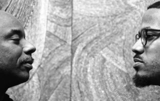 Chad Taylor and James Brandon Lewis in profile